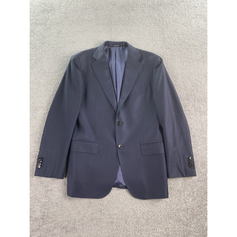SuitSupply Suit Jacket 38 R Blue Wool Vitale Barberis Canonico Napoli Designer